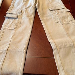 PRINCESS POLLY LIONESS THE STACEY JEAN DENIM BEIGE SIZE XS